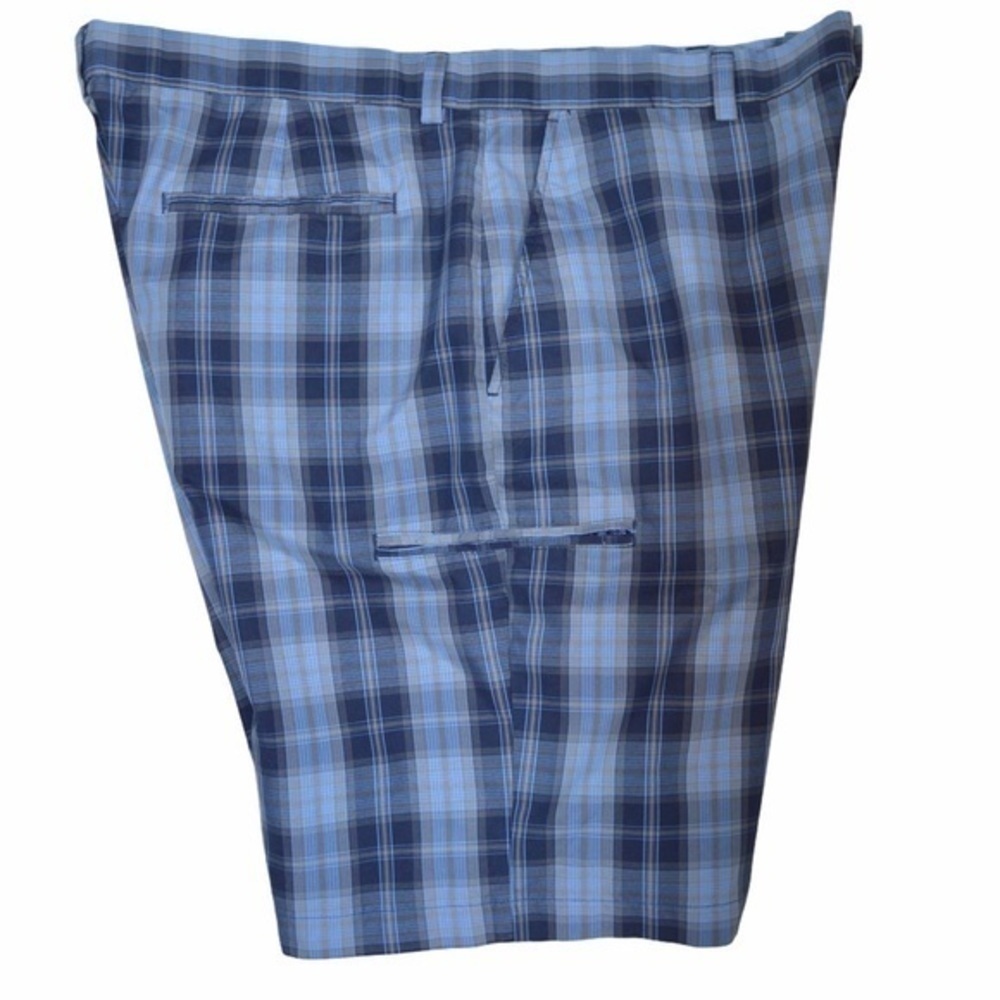 Grand Slam Blue Plaid Golf‎ Shorts, Size 38